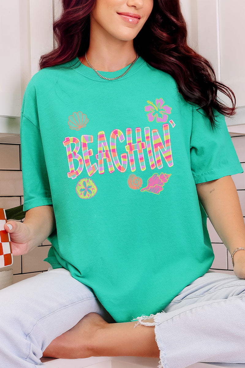 Paradise Painted Beachin' Comfort Colors Adult Ring-Spun Cotton Tee