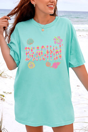 Paradise Painted Beachin' Comfort Colors Adult Ring-Spun Cotton Tee