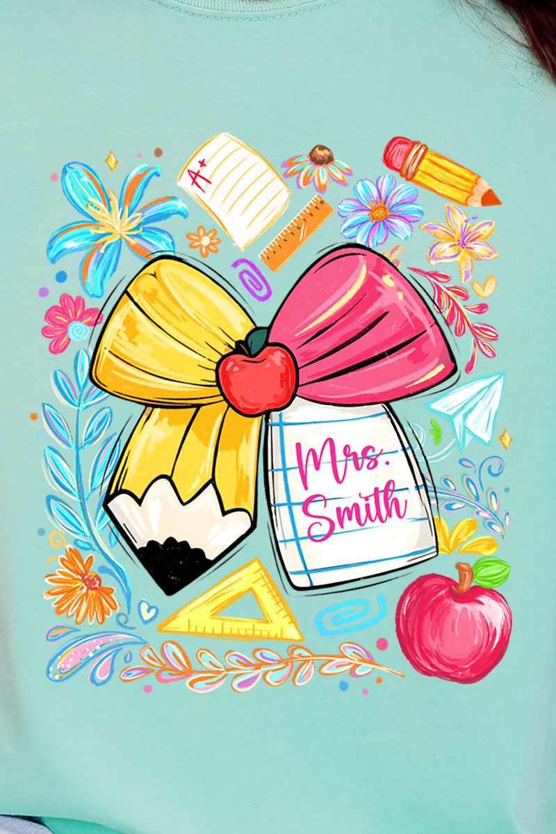 Personalized Sweet School Days Comfort Colors Adult Ring-Spun Cotton Tee