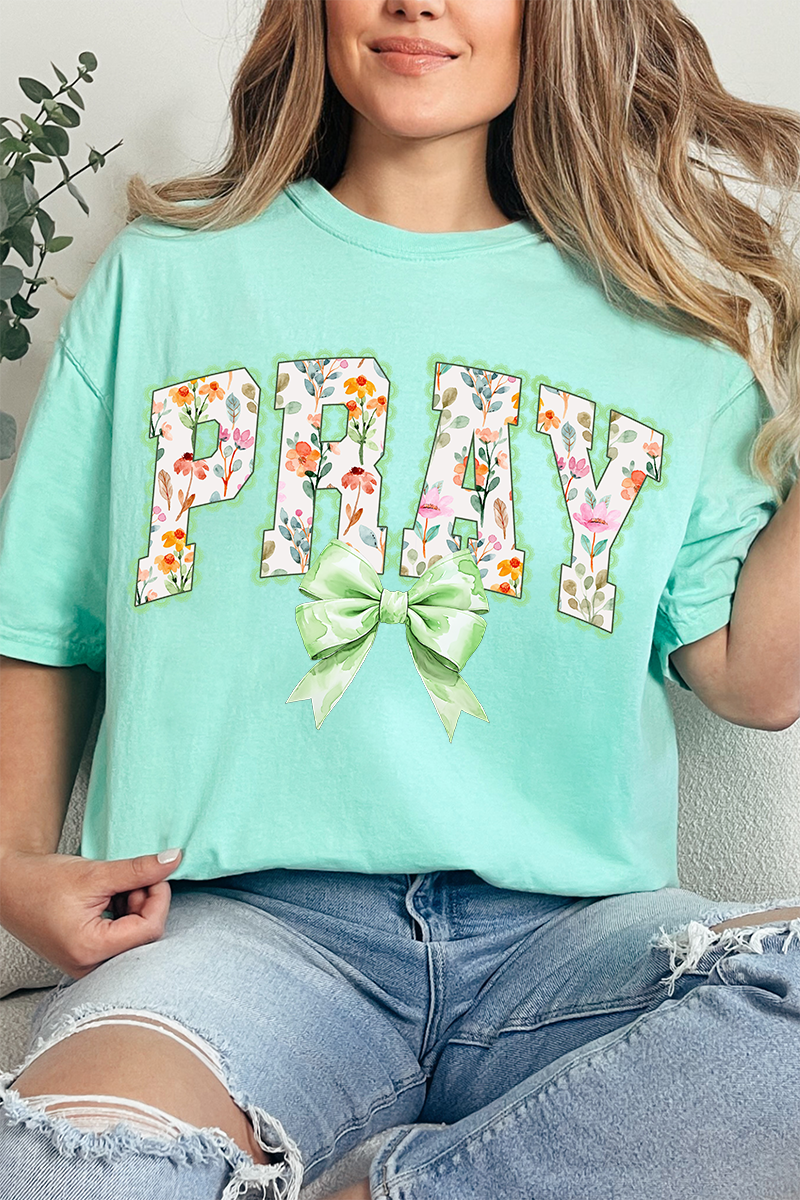 Watercolor Petaled Pray Comfort Colors Adult Ring-Spun Cotton Tee