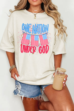One Nation Comfort Colors Adult Ring-Spun Cotton Tee