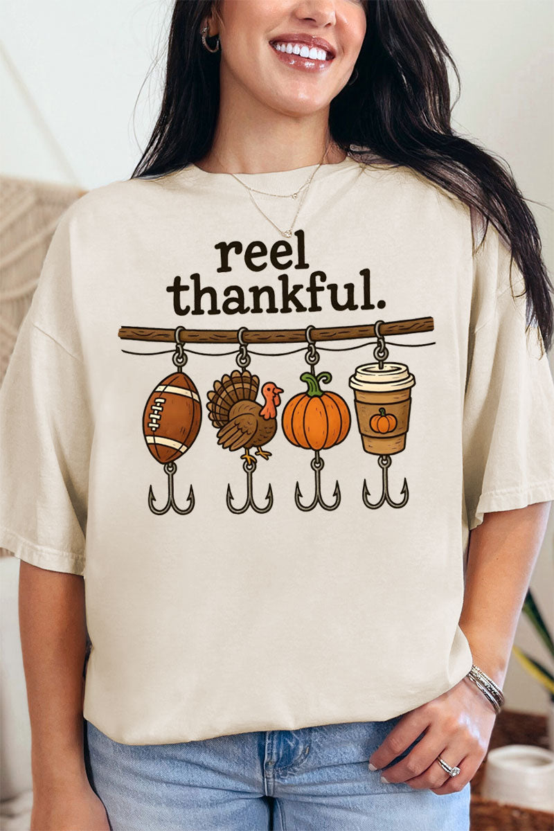 Reel Thankful Comfort Colors Adult Ring-Spun Cotton Tee