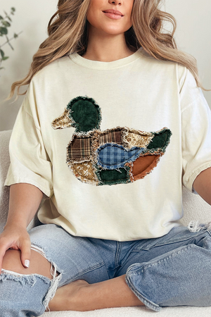 Country Stitched Duck Comfort Colors Adult Ring-Spun Cotton Tee