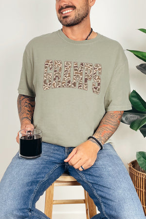 Personalized Father's Day Camo Edition Comfort Colors Adult Ring-Spun Cotton Tee