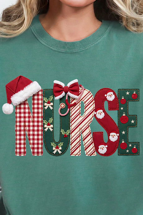 North Pole Nurse Comfort Colors Adult Ring-Spun Cotton Tee