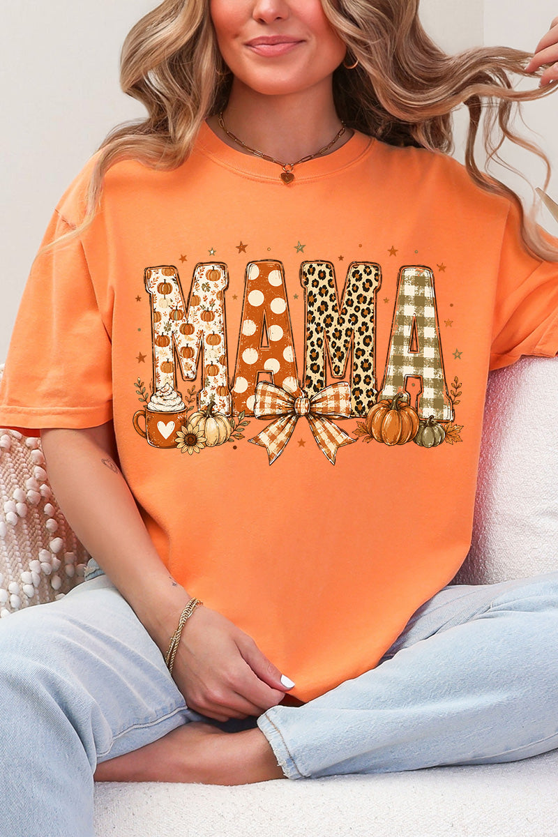 Pumpkin Spice Mama Comfort Colors Adult Ring-Spun Cotton Tee