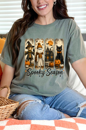 Spooky Season Brushstrokes Comfort Colors Adult Ring-Spun Cotton Tee