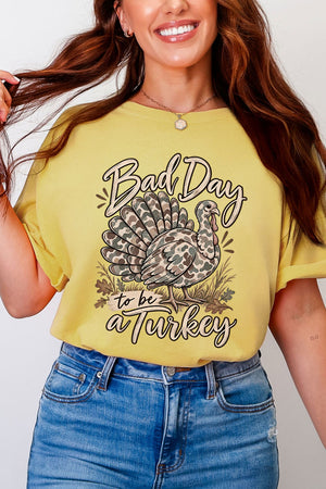 Bad Day Camo Turkey Comfort Colors Adult Ring-Spun Cotton Tee