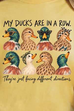 Ducks In A Row-Ish Comfort Colors Adult Ring-Spun Cotton Tee