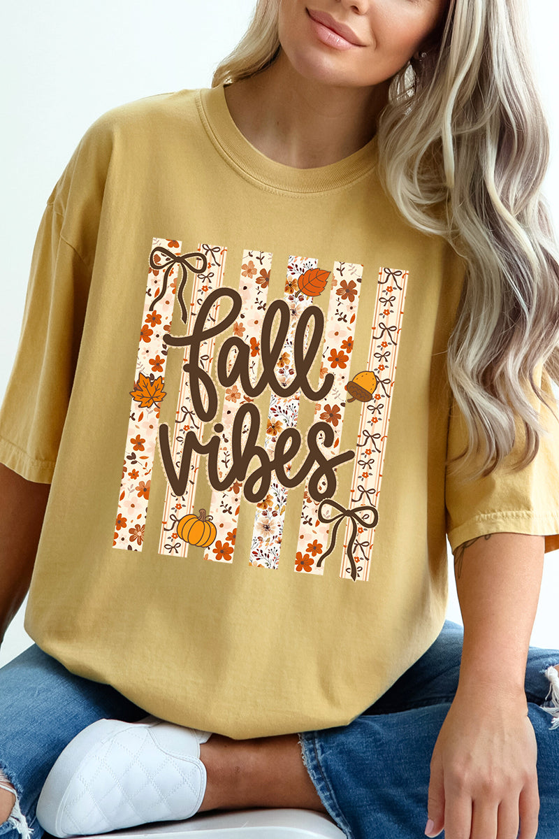 Cozy Coquette Fall Vibes Comfort Colors Adult Ring-Spun Cotton Tee