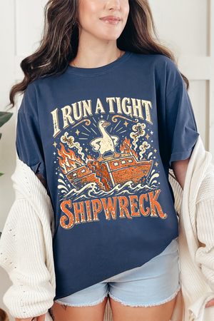 Tight Shipwreck Goose Comfort Colors Adult Ring-Spun Cotton Tee