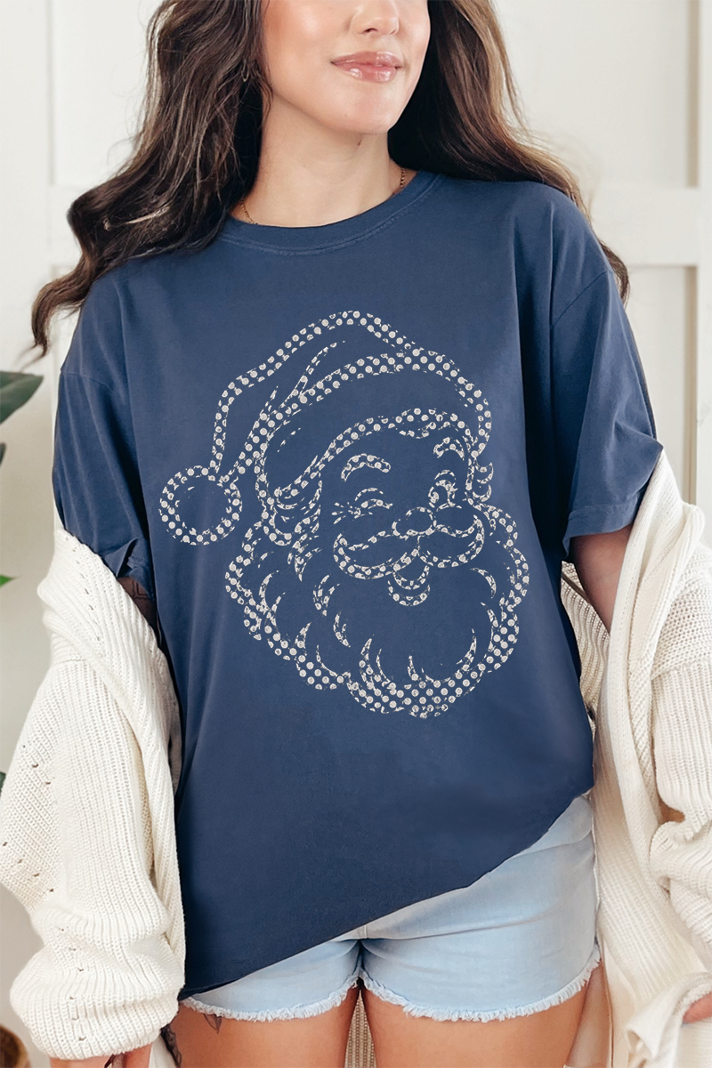 Classic Christmas Santa Comfort Colors Adult Ring-Spun Cotton Tee