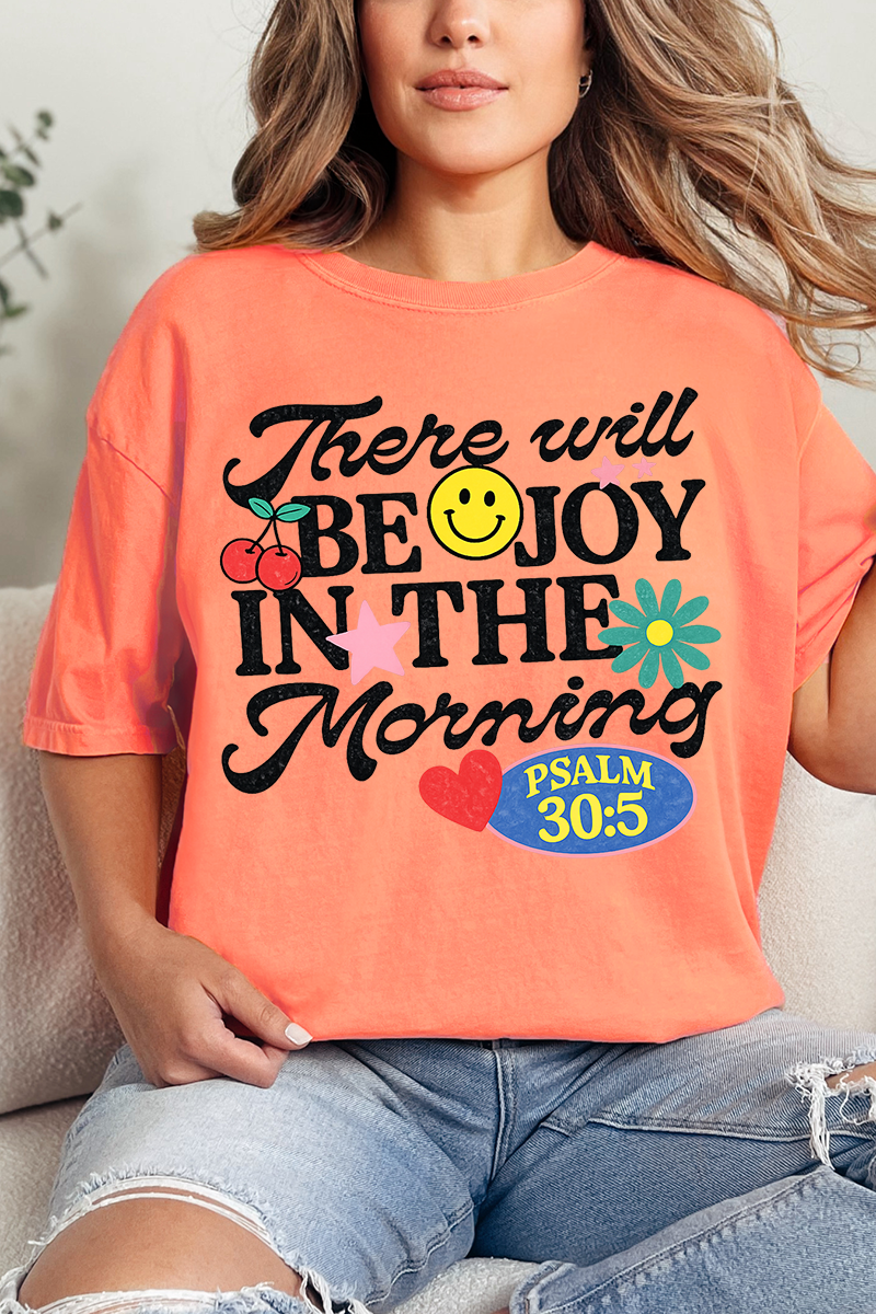 Joy In The Morning Comfort Colors Adult Ring-Spun Cotton Tee