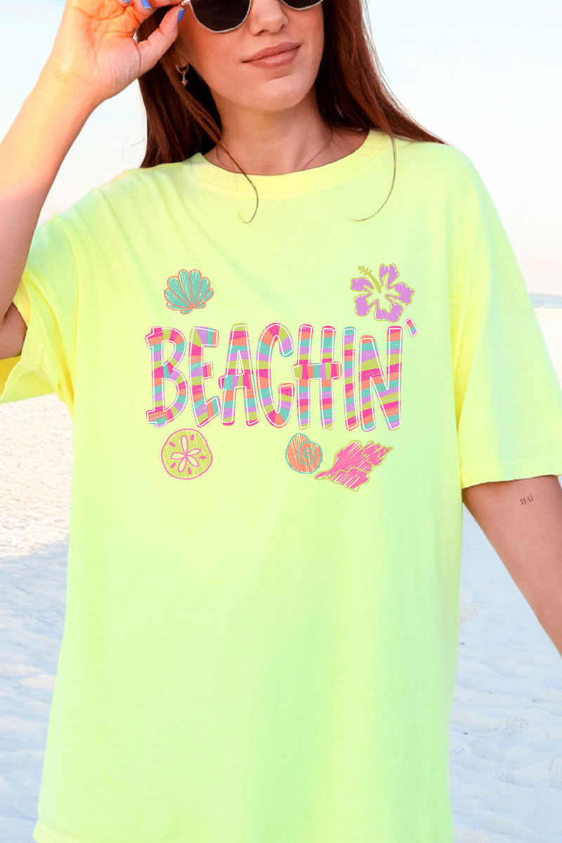 Paradise Painted Beachin' Comfort Colors Adult Ring-Spun Cotton Tee