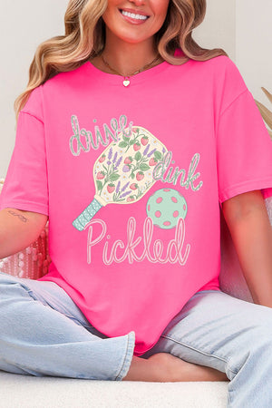 Pretty Drive Dink Pickled Pink Comfort Colors Adult Ring-Spun Cotton Tee