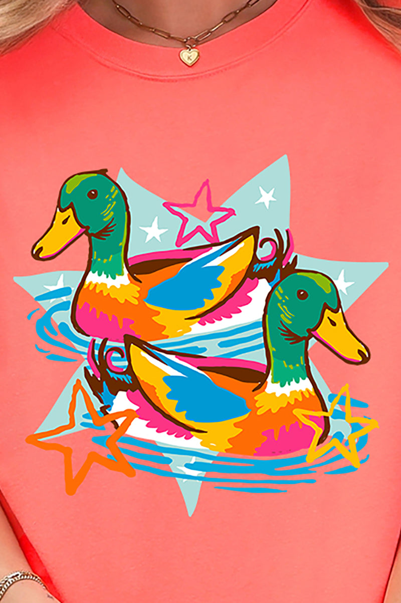 Duck, Duck, Dazzle Comfort Colors Adult Ring-Spun Cotton Tee