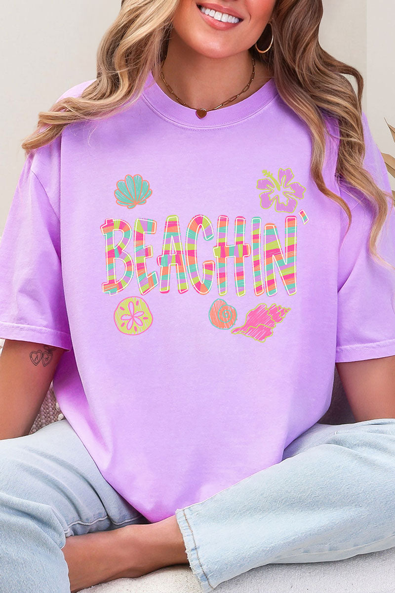 Paradise Painted Beachin' Comfort Colors Adult Ring-Spun Cotton Tee