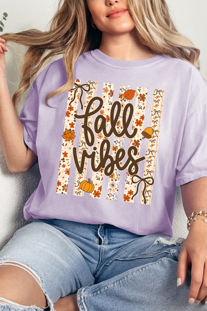 Cozy Coquette Fall Vibes Comfort Colors Adult Ring-Spun Cotton Tee