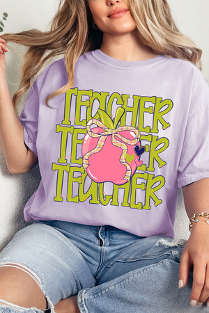 Apple For The Teacher Comfort Colors Adult Ring-Spun Cotton Tee