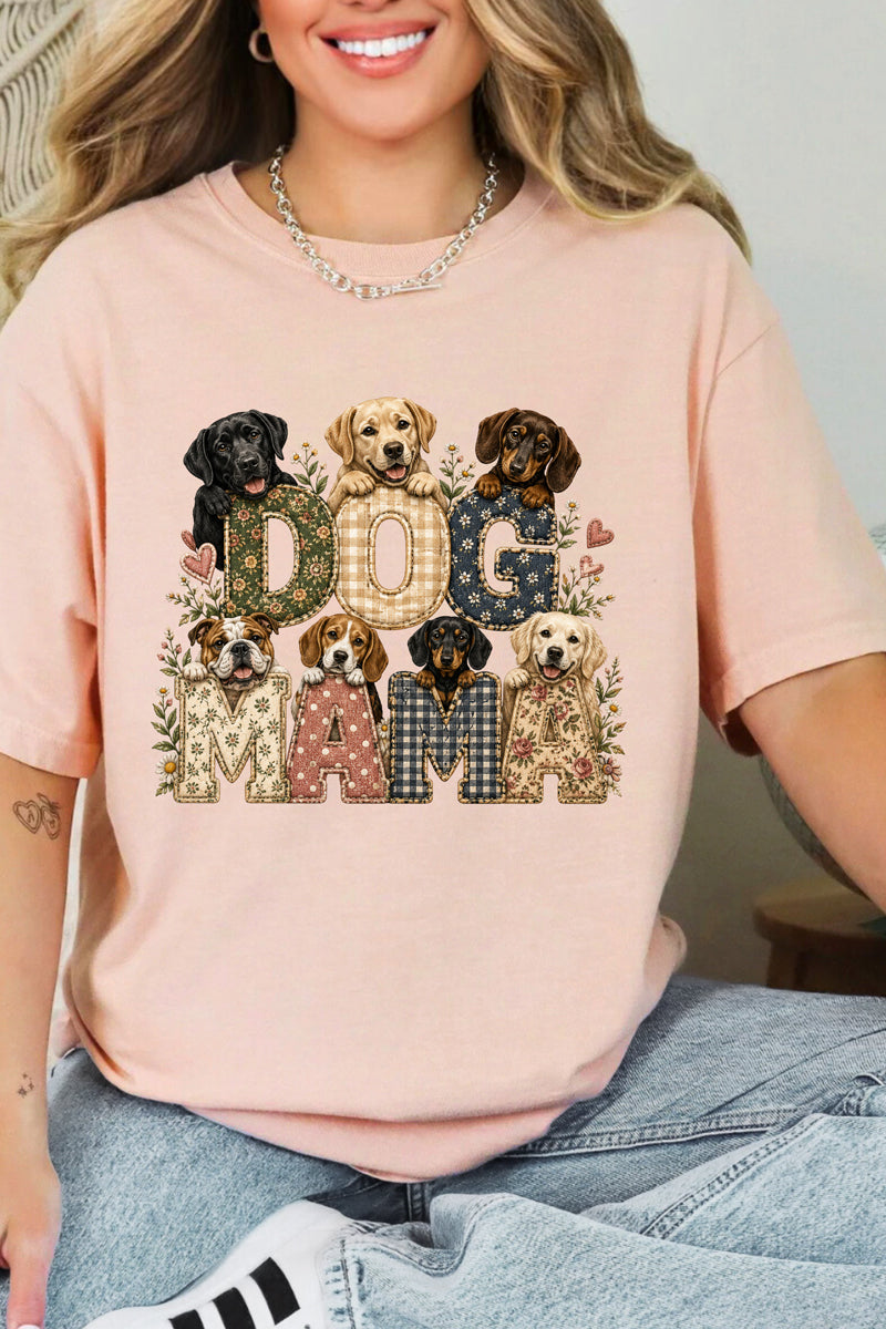 Puppy Patch Dog Mama Comfort Colors Adult Ring-Spun Cotton Tee