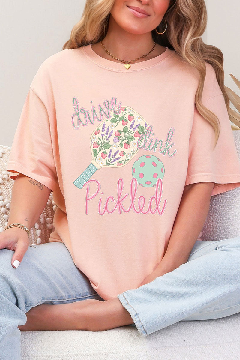 Pretty Drive Dink Pickled Pink Comfort Colors Adult Ring-Spun Cotton Tee