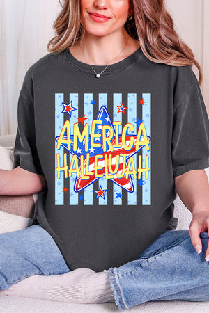 America Hallelujah Comfort Colors Adult Ring-Spun Cotton Tee