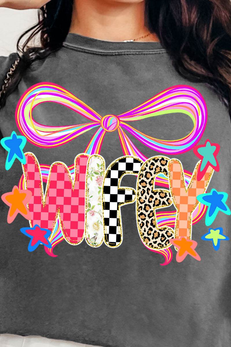 Colorful Preppy Wifey Ready To Press DTF Transfer