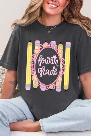 Pencil Perfect: Grade School Collection Comfort Colors Adult Ring-Spun Cotton Tee *Choose Your Grade