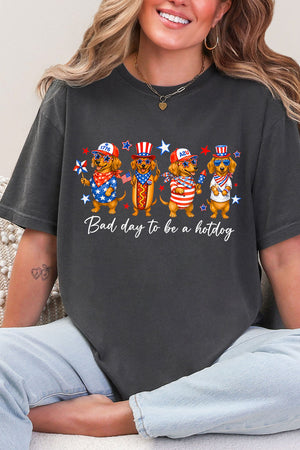 Red, White & Weiner Comfort Colors Adult Ring-Spun Cotton Tee