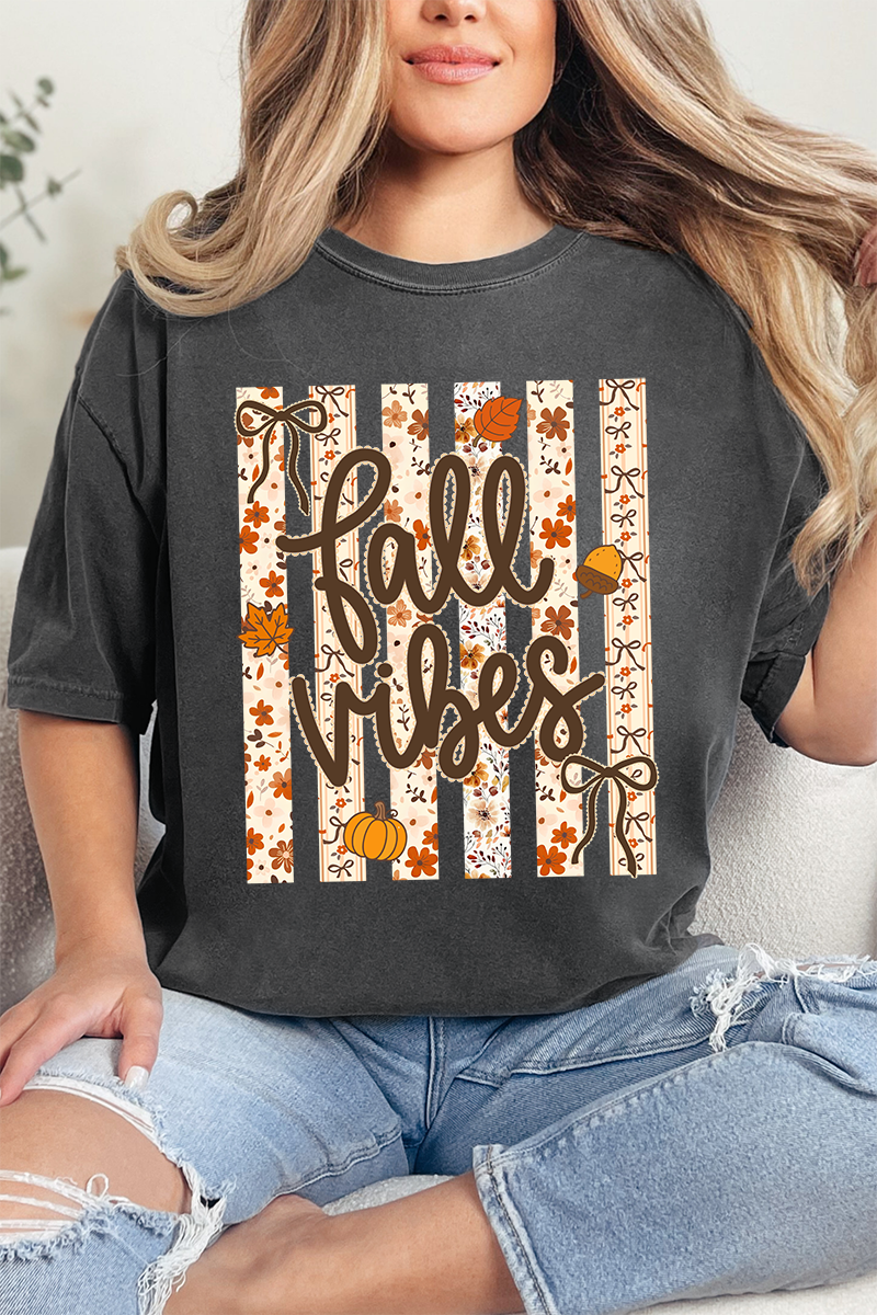 Cozy Coquette Fall Vibes Comfort Colors Adult Ring-Spun Cotton Tee