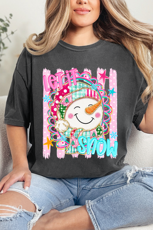 Snow Much Sass Comfort Colors Adult Ring-Spun Cotton Tee