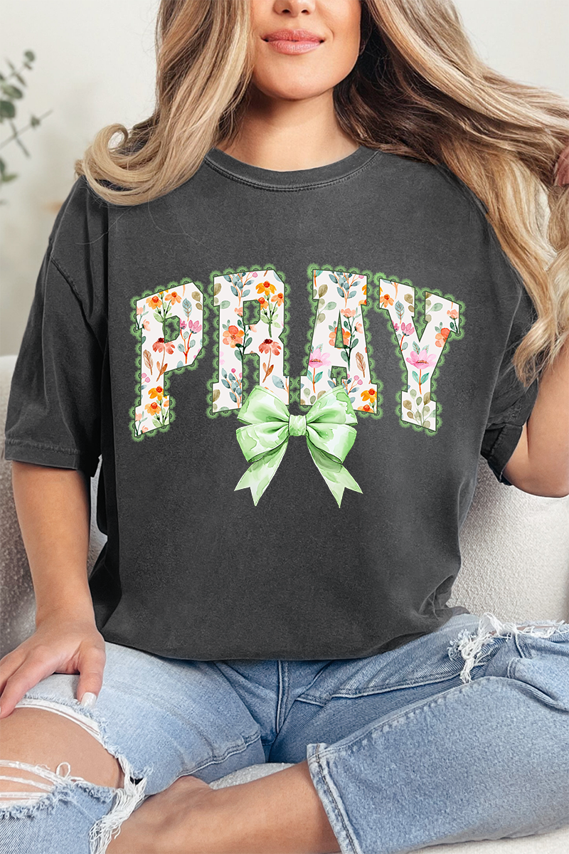Watercolor Petaled Pray Comfort Colors Adult Ring-Spun Cotton Tee