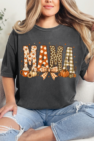 Pumpkin Spice Mama Comfort Colors Adult Ring-Spun Cotton Tee