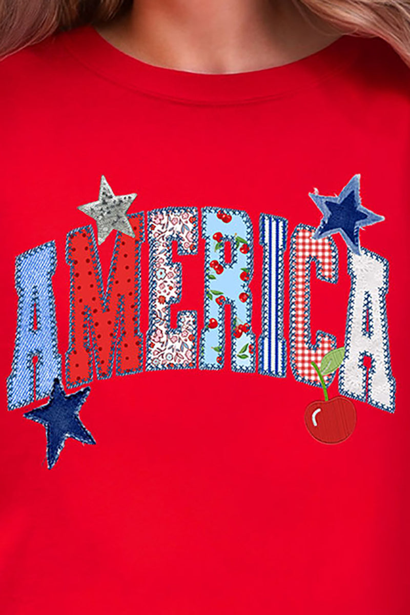 America Stitched In Tradition Comfort Colors Adult Ring-Spun Cotton Tee