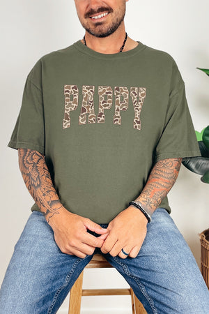 Personalized Father's Day Camo Edition Comfort Colors Adult Ring-Spun Cotton Tee