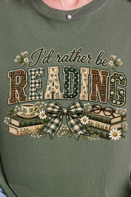 Cozy Reading Nook Comfort Colors Adult Ring-Spun Cotton Tee