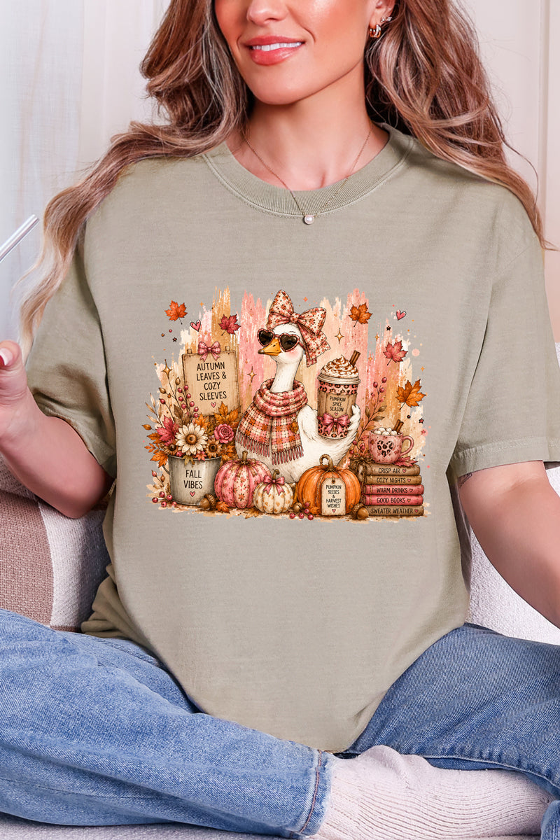 Goose Fall Vibes Comfort Colors Adult Ring-Spun Cotton Tee