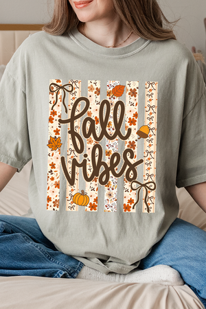 Cozy Coquette Fall Vibes Comfort Colors Adult Ring-Spun Cotton Tee