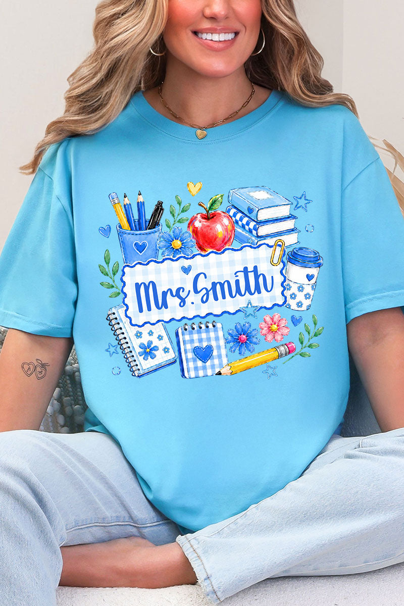 Personalized Bluebell Homeroom Comfort Colors Adult Ring-Spun Cotton Tee