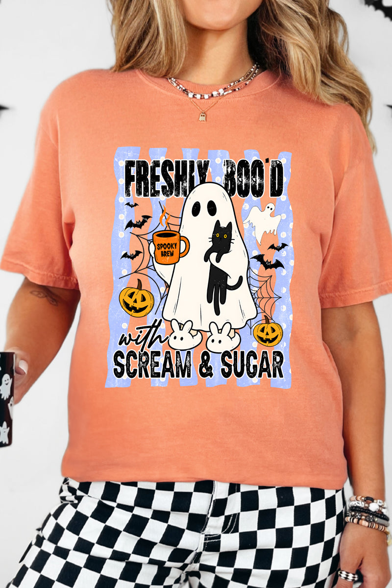 Scream & Sugar Ghost Brew Comfort Colors Adult Ring-Spun Cotton Tee