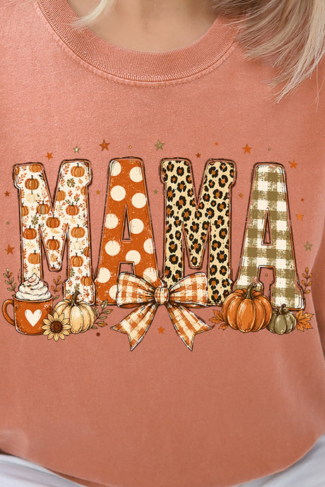 Pumpkin Spice Mama Comfort Colors Adult Ring-Spun Cotton Tee