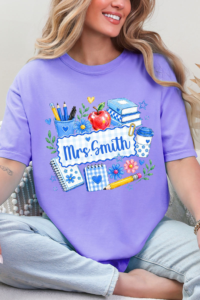 Personalized Bluebell Homeroom Comfort Colors Adult Ring-Spun Cotton Tee