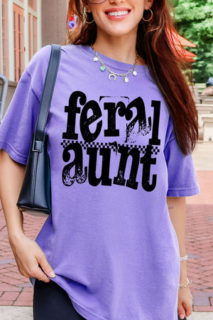 Feral Aunt Comfort Colors Adult Ring-Spun Cotton Tee