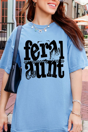Feral Aunt Comfort Colors Adult Ring-Spun Cotton Tee