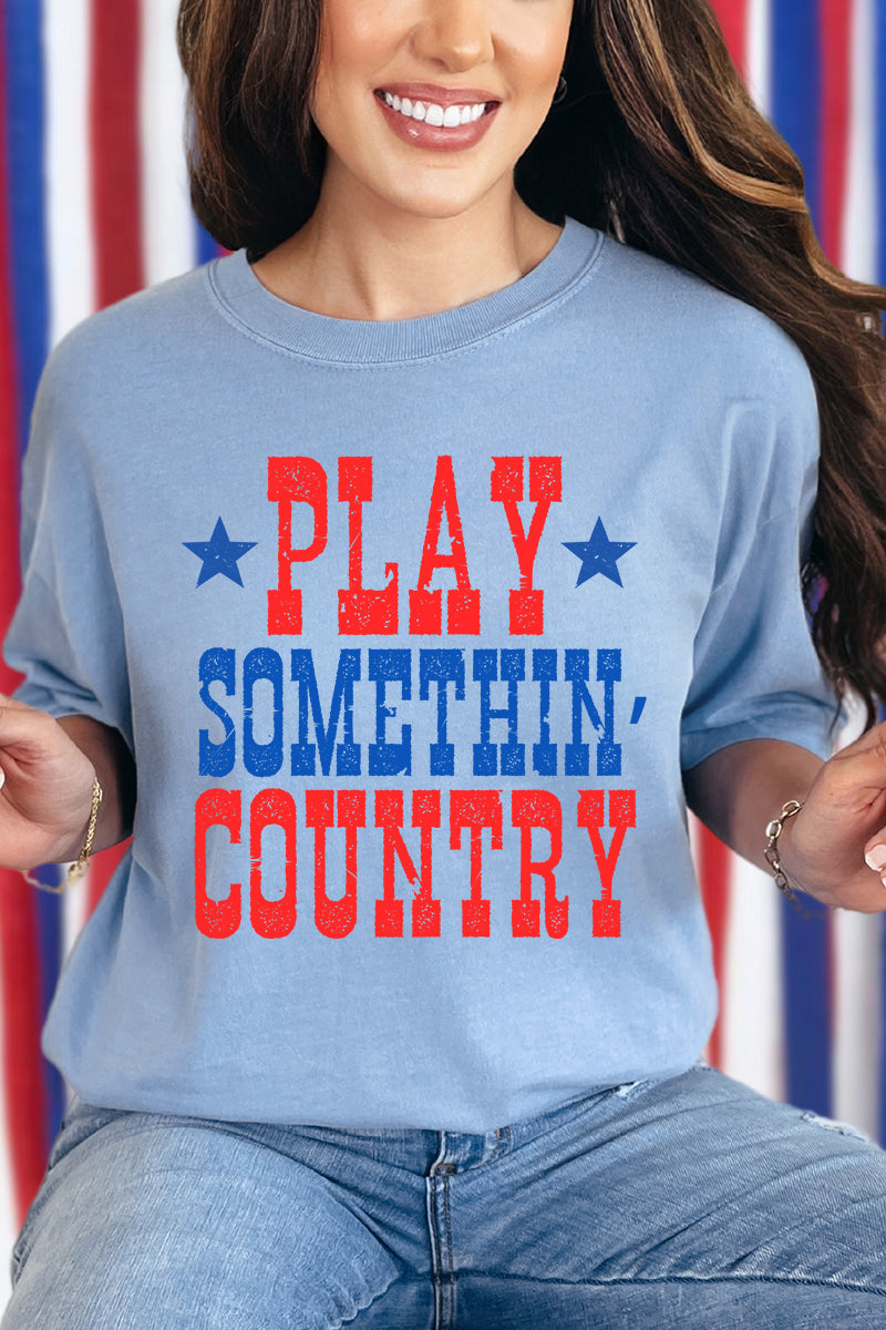 Stars & Country Comfort Colors Adult Ring-Spun Cotton Tee