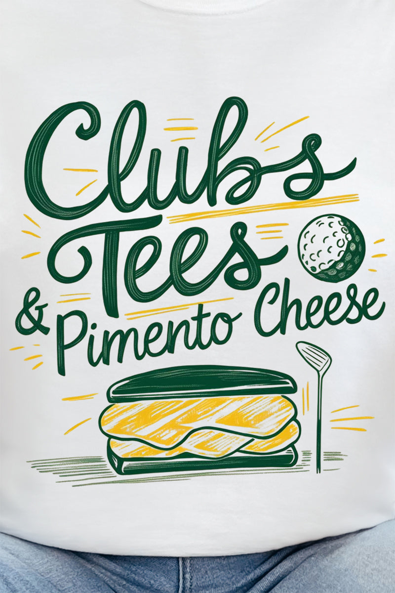 Clubs, Tees & Pimento Cheese Ready To Press DTF Transfer