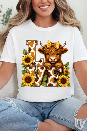 Little Highland Love Comfort Colors Adult Ring-Spun Cotton Tee