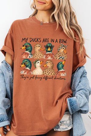 Ducks In A Row-Ish Comfort Colors Adult Ring-Spun Cotton Tee