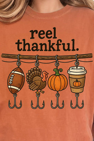 Reel Thankful Comfort Colors Adult Ring-Spun Cotton Tee