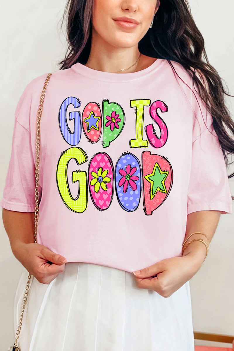 Doodle God Is Good Comfort Colors Adult Ring-Spun Cotton Tee